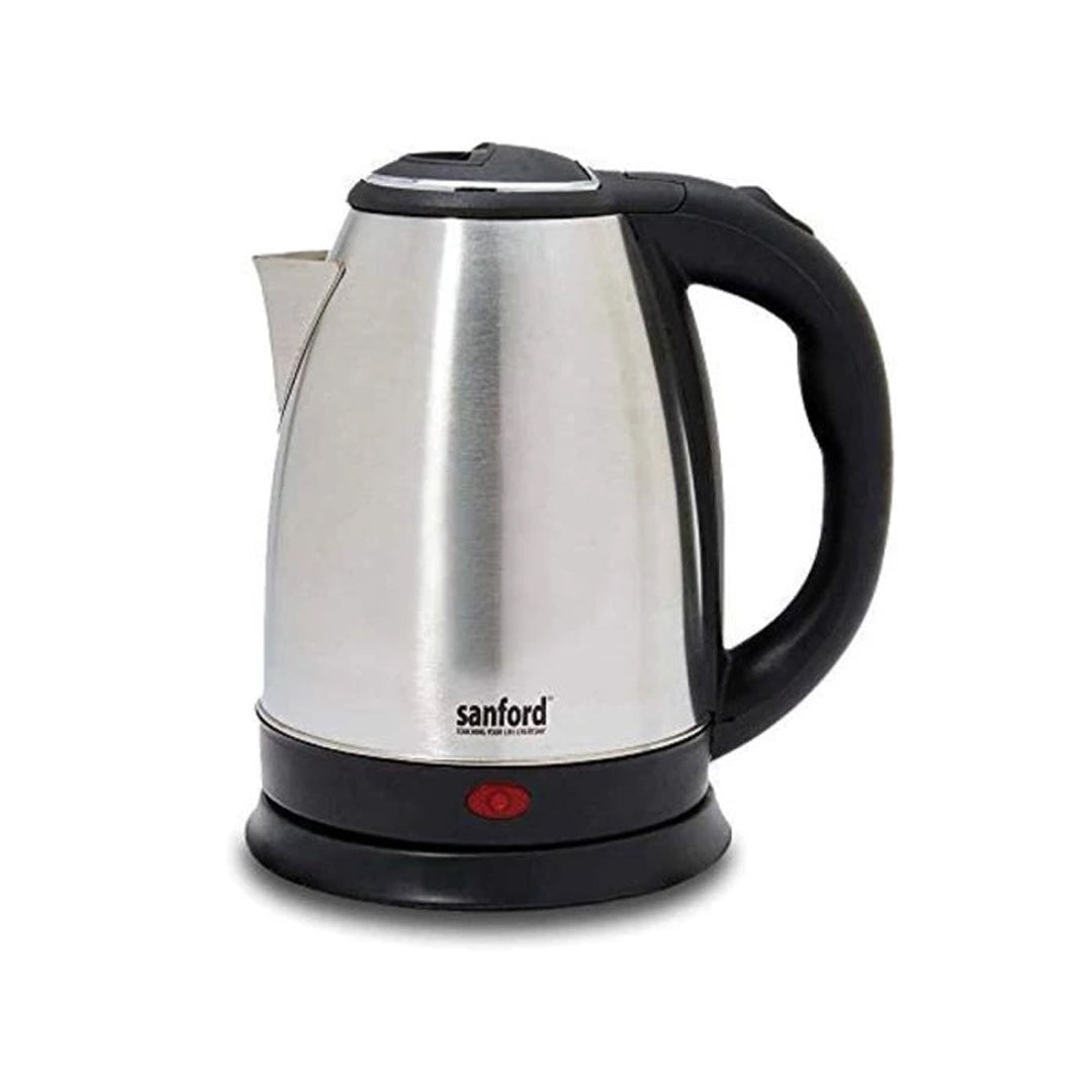 SanFord Electric Kettle 1.8 Liters 1500 Watt SF3343EK - Silver | B.6957260033436 (( EC) -EA-EM-TX)