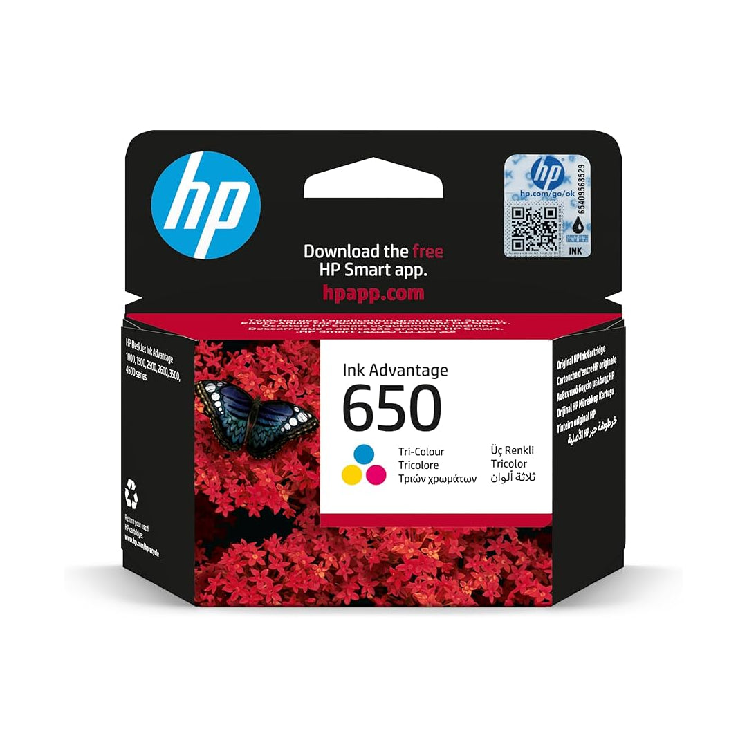 Hp 650 Tri-Color Original Ink Advantage Cartridge (FP/HF/AG) – NO. 1 ...
