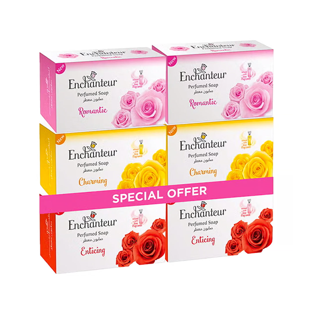 Enchanteur Perfumed Soap Assorted 6 x 125 g | B.99908393 (ER/EI/CO)