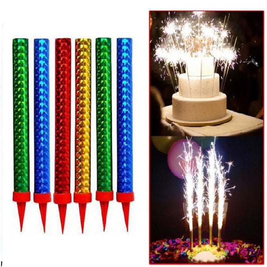 Sparkling Birthday Candles 12cm 6PCS | B.20031968 (OEN/OEM/OCC)
