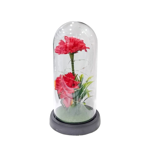 Red Carnation for Mom Artifical Perserved Forever Carnations Valentine's Day Birthday Christmas Anniversary Propose Wedding Gift | B.99933616 (OA/OR/OI-TX)
