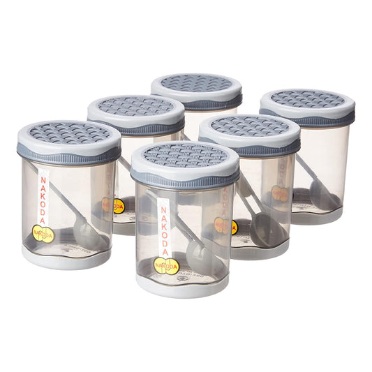 Nakoda Pluto Storage Container 6-Pieces Set, 250 ml Capacity | B.8904073810851 (SM-SI-OS-TX)